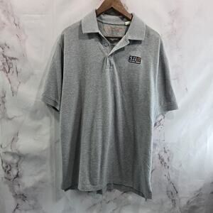 511 Tactical Shirt Mens Large Polo Gray Cotton Tee Short Sleeve Basic 5.11
